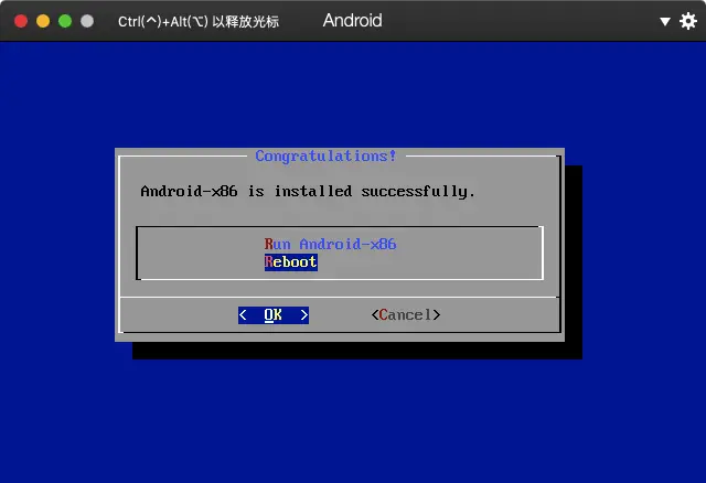 选择 Reboot，回车